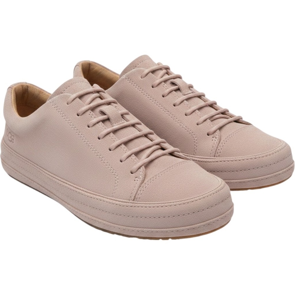 UGG Blake Suede Lace Up Sneakers Dusty Rose Pink Womens Size 7 Cozy Feminine